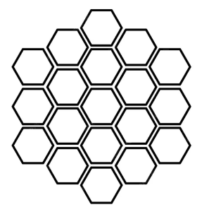 Hexagone en nid d’abeille