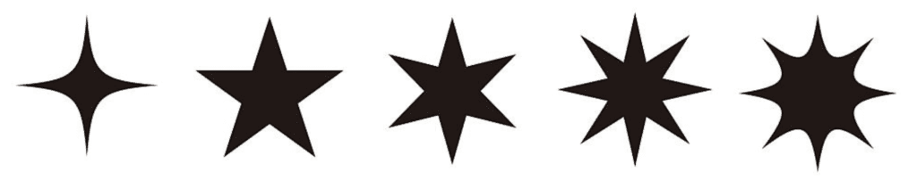 étoiles à plusieurs branches