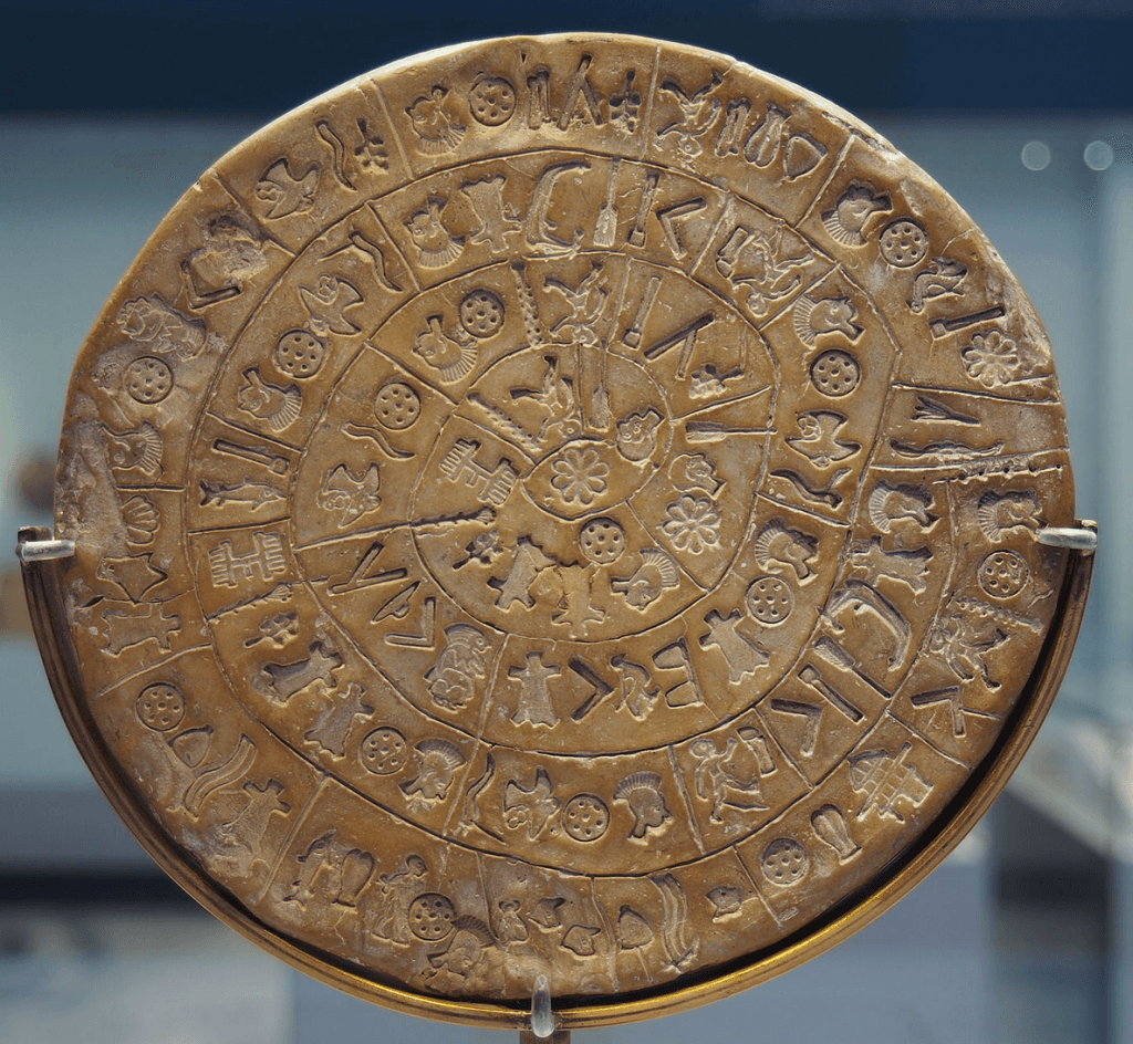 Disque de phaistos - la grèce égéenne