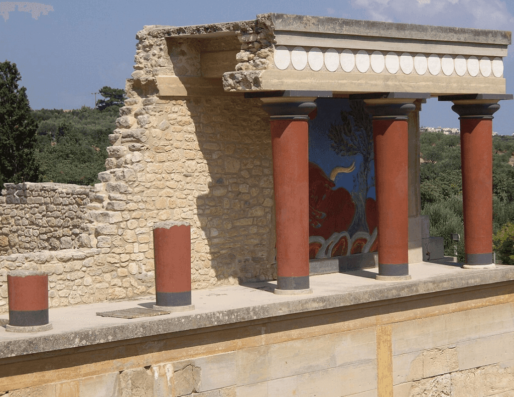 Reconstitution du palais Knossos